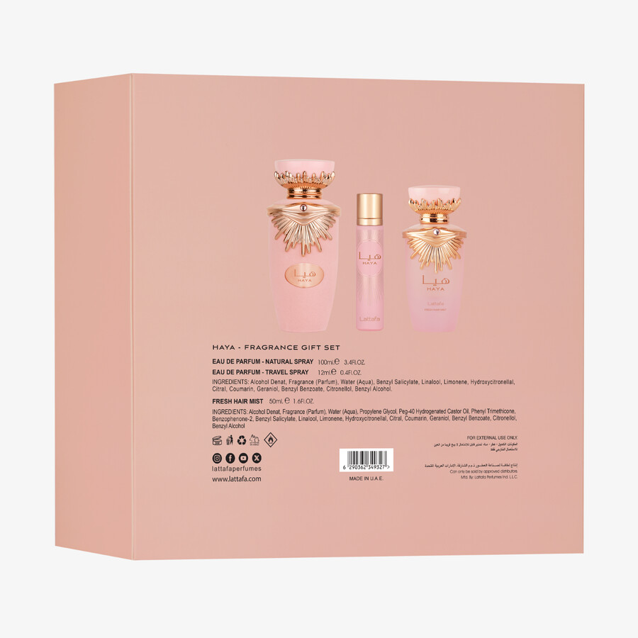 coffret cadeau haya 3 pièces