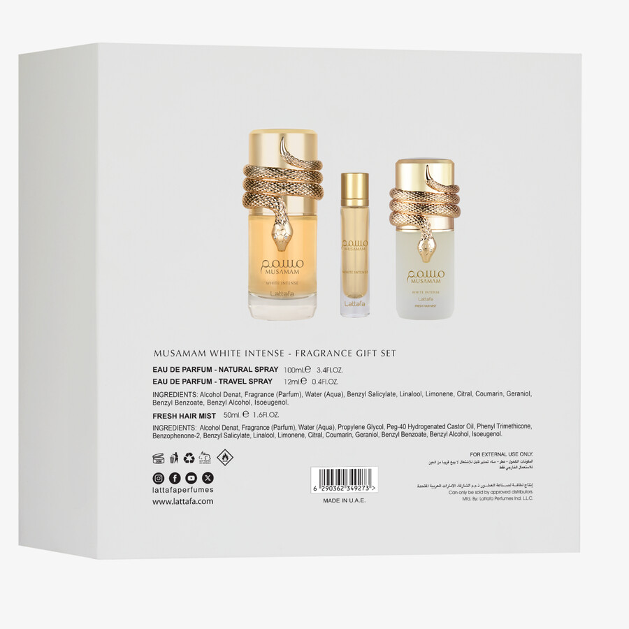 coffret cadeau musamam white intense 3 pièces