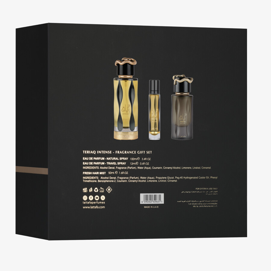 coffret cadeau teriaq intense 3 pièces
